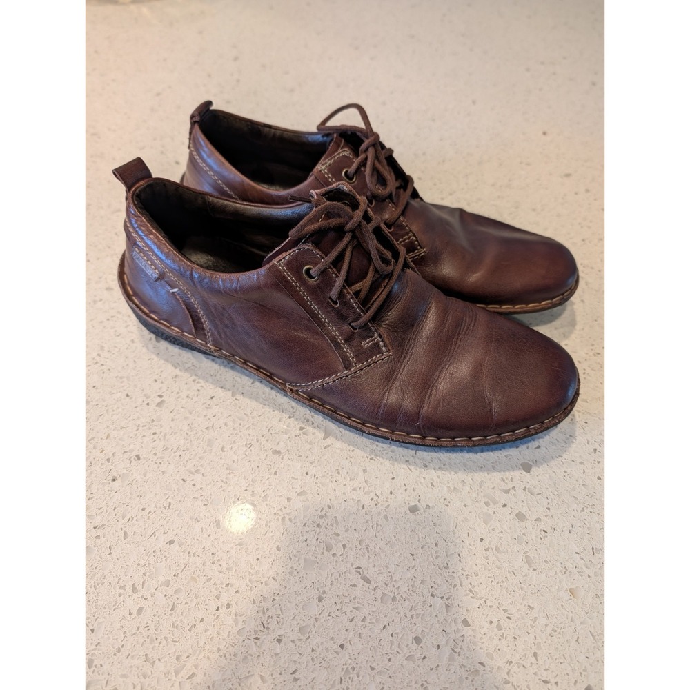 Pikolinos Brown Leather Lace Up Dress Shoes Men's 42 EU 8.5 US Comfort